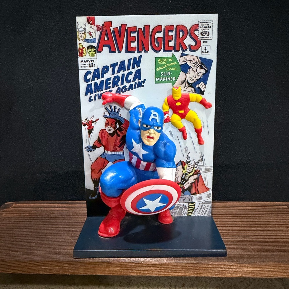 Loot Crate Avengers Captain America Figurine Display